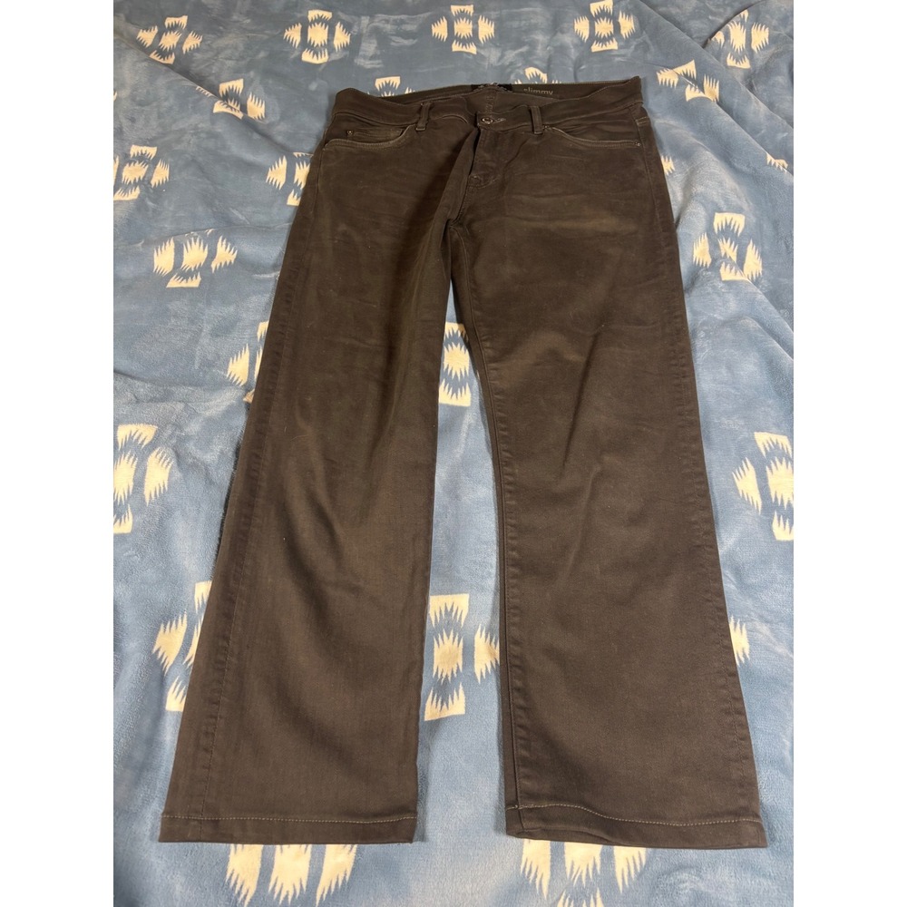 7 For All Mankind Slimmy Luxe Performance Jeans Gray Slim Straight 33x25